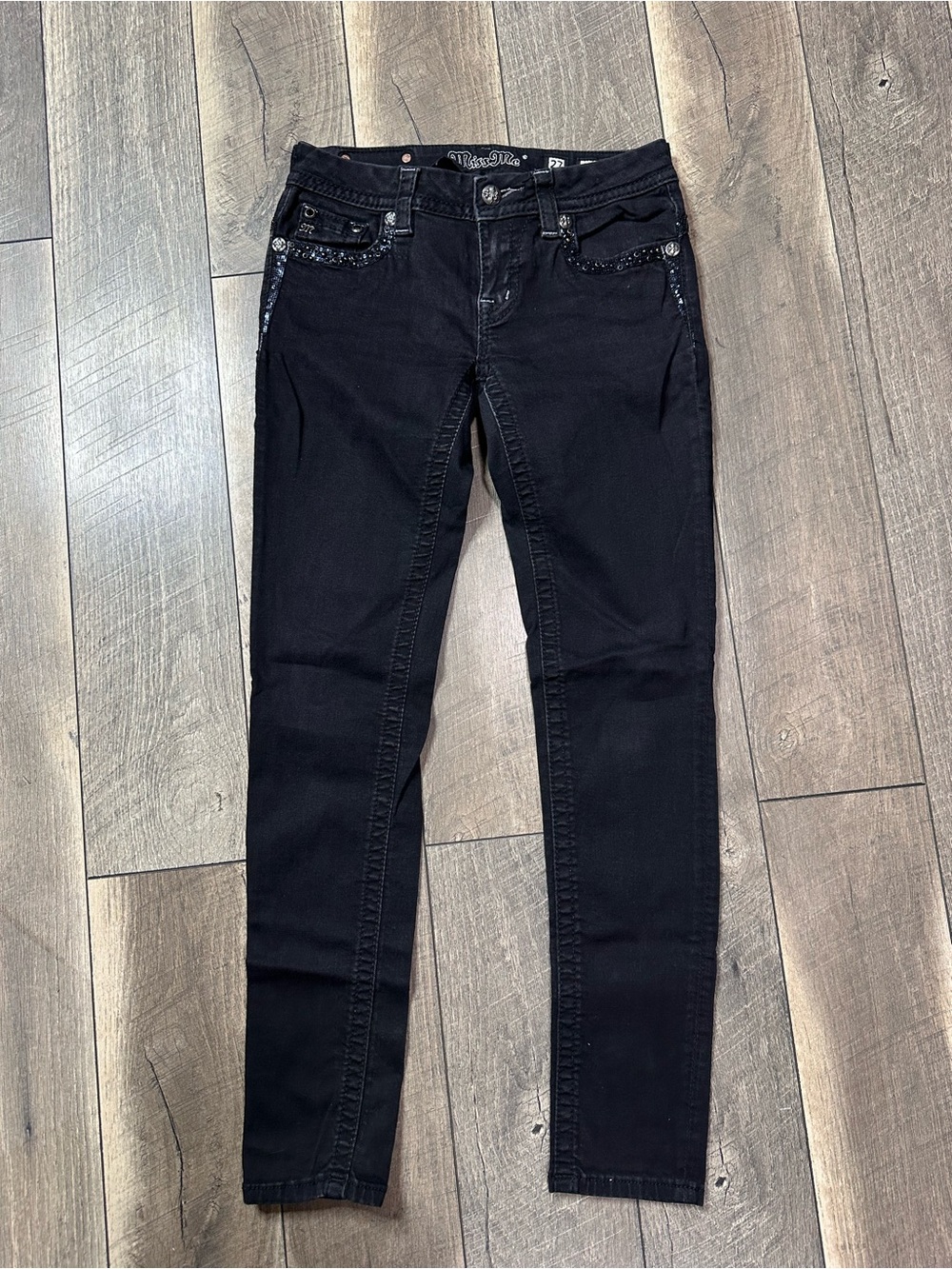 Miss Me Low Rise Black Skinny Jeans